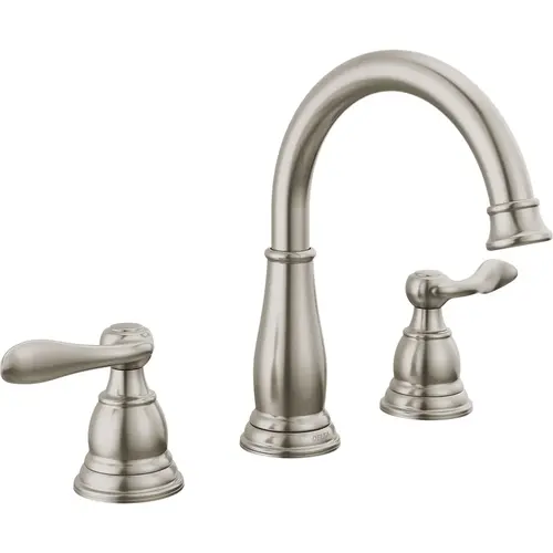 Windmere Brushed Nickel 2-Handle Lever 6 In. to 16 In. Widespread Bathroom Faucet and Push Pop-Up with Overflow Windmere Brushed Nickel 2-Handle Lever 6 In. to 16 In. Widespread Bathroom Faucet and Push Pop-Up with Overflow