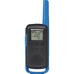 Motorola T270 Talkabout 2-Way Radio Black & Blue - pack of 2
