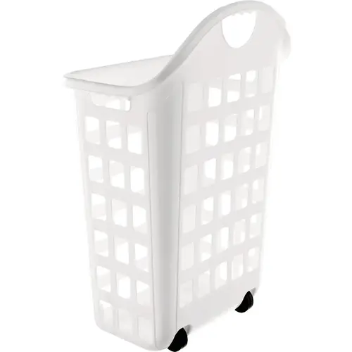2 Bushel White Rolling Hamper 2 Bushel White Rolling Hamper