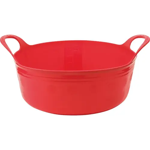 5 Qt. Red Plastic Flex Tub 5 Qt. Red Plastic Flex Tub