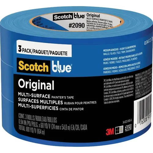 0.94 In. x 60 Yd. Original Painter's Tape (3 Roll) Blue
