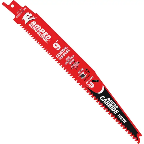 Demo Demon 9 In. Amped Carbide General Purpose Recirocating Saw Blade