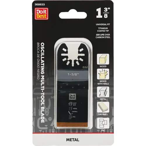 1-3/8 In. Titanium Coated Metal Cutting Oscillating Multi-Tool Blade 1-3/8 In. Titanium Coated Metal Cutting Oscillating Multi-Tool Blade