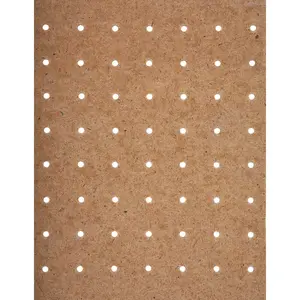 Global Product 14050 3/16 In. x 4 Ft. x 8 Ft. Tempered Hardboard Pegboard Brown