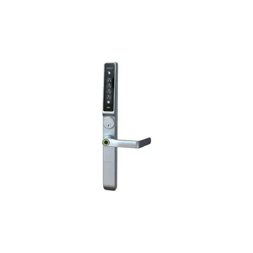 Narrow Stile Exit Trim, Guard Defender Series, Wi-Fi Control, Digital Keypad, Reader, Bluetooth Mobile App Control, Fits 1-5/8"-2-3/4" Thick Wooden or Aluminum Door, Compatible With Rim/Mortise/Latching Push Bar Devices, Key Override, Includes: PGH200 Wi-Fi Hub, (3) PGA803WH RF RFID Tag Keys, 619/SN Satin Nickel