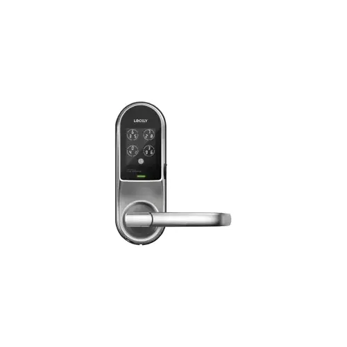 Cylindrical Lock, Guard Series, Wi-Fi Control, Digital Keypad, Reader, 3D Fingerprint Sensor, Bluetooth Mobile App Control, Fits 1-3/8" - 2" Thick Door, Adjustable 2-3/8" to 2-3/4" Backset, Key Override, 45 Minute Fire Rated, Includes: PGH200 Wi-Fi Hub, (3) PGA803WH RF RFID Tag Keys, 619/SN Satin Nickel Cylindrical Lock, Guard Series, Wi-Fi Control, Digital Keypad, Reader, 3D Fingerprint Sensor, Bluetooth Mobile App Control, Fits 1-3/8" - 2" Thick Door, Adjustable 2-3/8" to 2-3/4" Backset, Key Override, 45 Minute Fire Rated, Includes: PGH200 Wi-Fi Hub, (3) PGA803WH RF RFID Tag Keys, 619/SN Satin Nickel