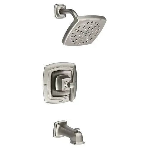 Conway Series Tub and Shower Faucet Combo, Brushed Nickel, Rainshower Showerhead, 1.75 gpm Showerhead Conway Series Tub and Shower Faucet Combo, Brushed Nickel, Rainshower Showerhead, 1.75 gpm Showerhead