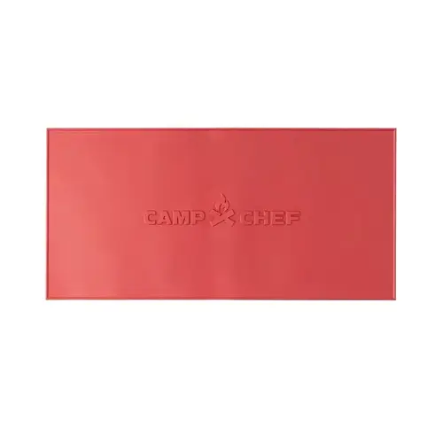 Griddle Mat, 18.1 in L, 3.7 in W, Silicone, Red