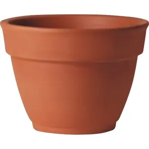 Deroma 2Q110PZ 4.3 In. Red Terra Cotta Clay Garden Bell Planter
