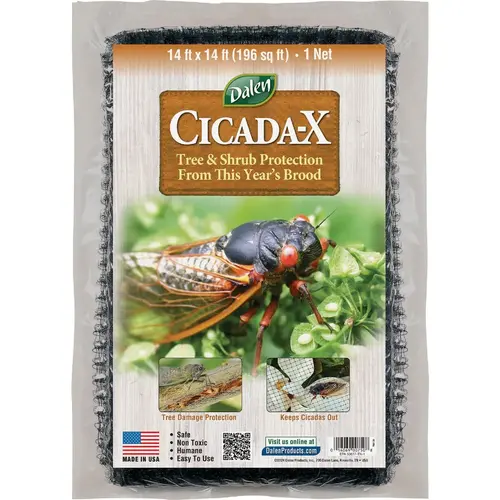 Cicada-X 3/8 In. Mesh 14 Ft. x 14 Ft. Protective Netting