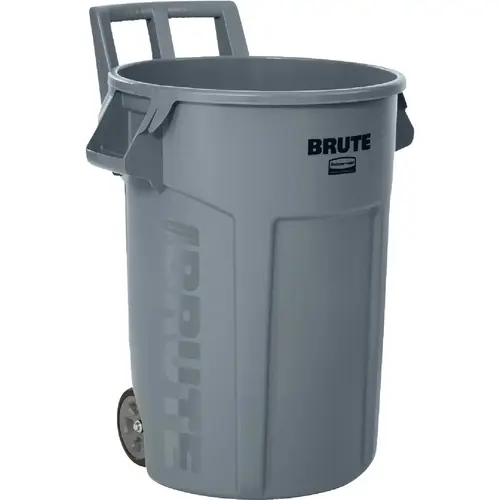 Brute 32 Gal. Gray Vented Wheeled Trash Container Brute 32 Gal. Gray Vented Wheeled Trash Container