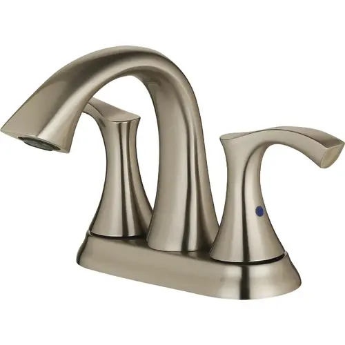 Compass Manufacturing 3270BN Brookfield Brushed Nickel 2-Handle Bathroom Faucet With Popup
