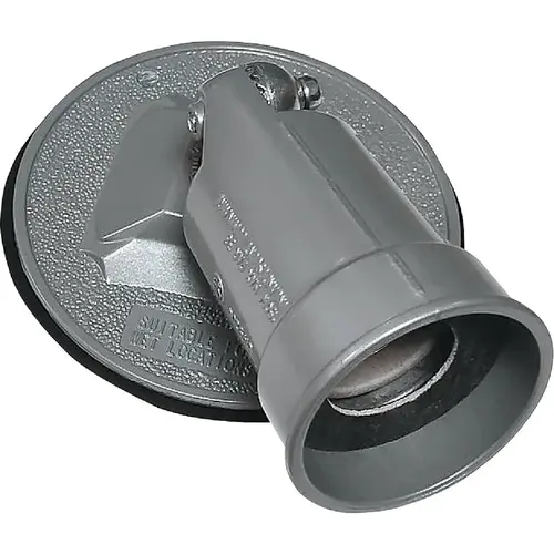 PAR38 Round Gray Weatherproof Lamp Holder PAR38 Round Gray Weatherproof Lamp Holder