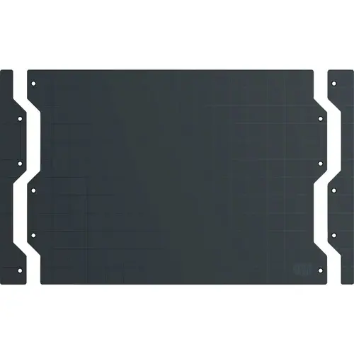 1.5 x 12 Black 16-Gauge Galvanized Steel Wall Target Edge Cap - pack of 2