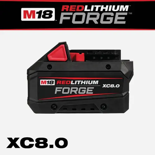 M18 REDLITHIUM FORGE Lithium-Ion High Output XC 8.0 Ah Battery Pack M18 REDLITHIUM FORGE Lithium-Ion High Output XC 8.0 Ah Battery Pack