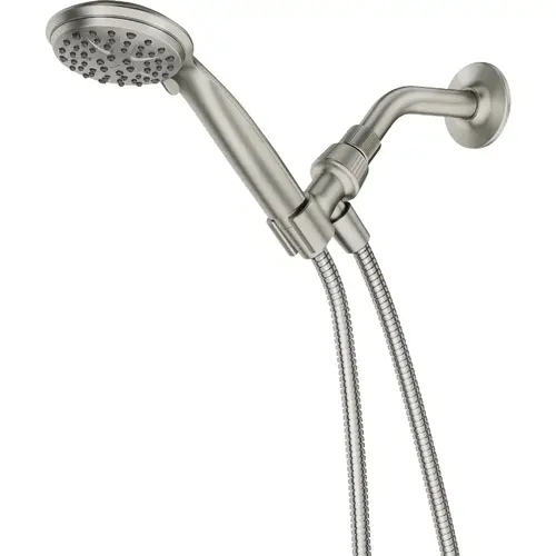 Spot Resistant Brushed Nickel 6-Function 4 In. Dia. Spray Head Handheld Shower Spot Resistant Brushed Nickel 6-Function 4 In. Dia. Spray Head Handheld Shower