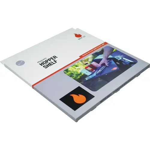 16 In. x 16 In. Magnetized Hopper Shelf Black