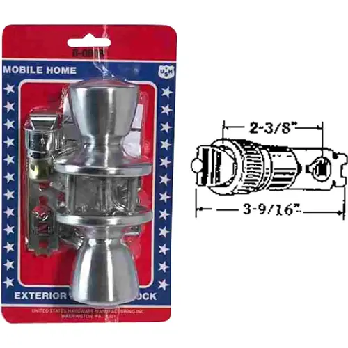 D-090B ENTRY LOCK MOBILE HOME SATIN CHROME D-090B ENTRY LOCK MOBILE HOME SATIN CHROME