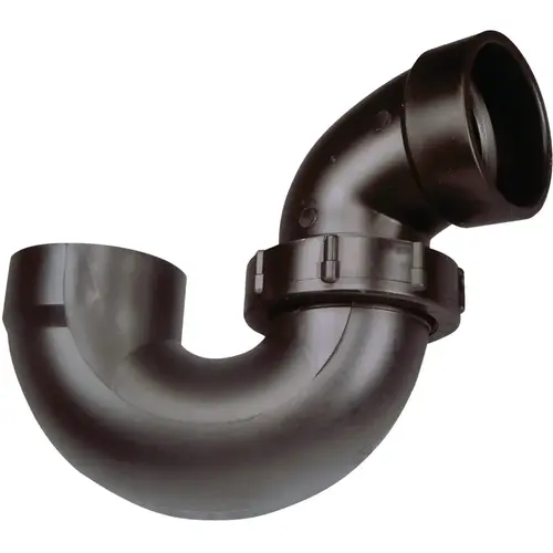 1-1/2" x 1-1/2" Black ABS Plastic Bathtub P-Trap 1-1/2" x 1-1/2" Black ABS Plastic Bathtub P-Trap