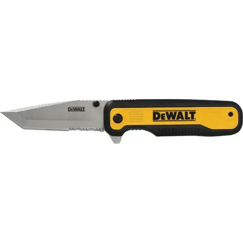 3.3 In. Tanto Pocket Knife Black/Yellow
