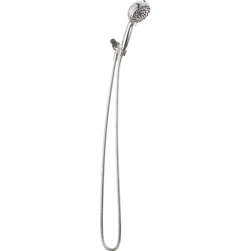 Delta Hand Shower with Cleaning Spray, 1/2 in Connection, 1.75 gpm, 6-Spray Function, Metal, Chrome, 72 in L Hose Delta Hand Shower with Cleaning Spray, 1/2 in Connection, 1.75 gpm, 6-Spray Function, Metal, Chrome, 72 in L Hose