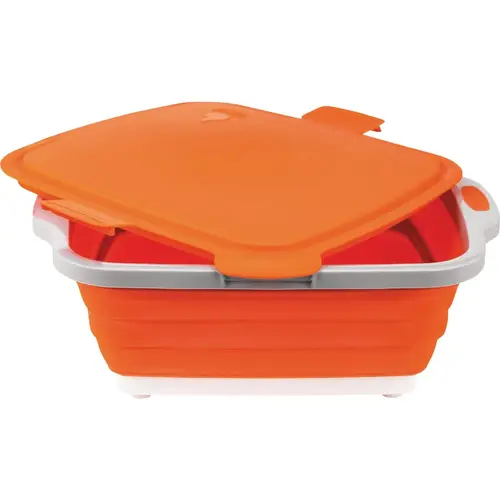 Jr. Orange 15.75 In. L. x 12.5 In. W. x 4.5 In. D. Collapsible Food Prep Tub