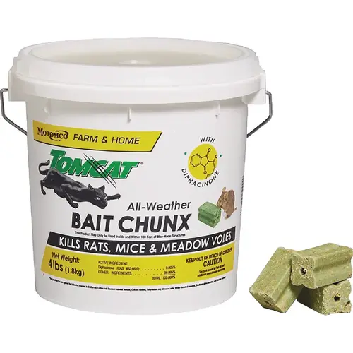 4 Lb. All-Weather Rats, Mice, & Meadow Voles Bait Chunx 4 Lb. All-Weather Rats, Mice, & Meadow Voles Bait Chunx