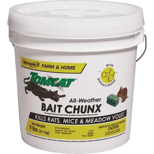 9 Lb. All-Weather Rats, Mice, & Meadow Voles Bait Chunx 9 Lb. All-Weather Rats, Mice, & Meadow Voles Bait Chunx
