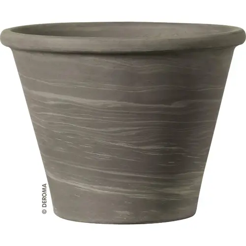 9.8 In. Grafite Clay Duo Vasum Planter