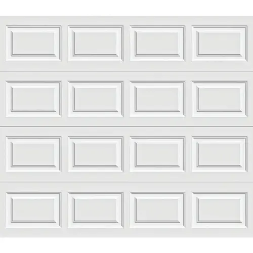 Gold Series 9 Ft. W x 7 Ft. H White Insulated Steel Garage Door w/Extension Springs