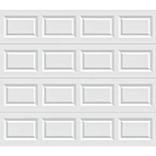 Bronze Series 9 Ft. W x 7 Ft. H White Steel Garage Door w/Extension Springs