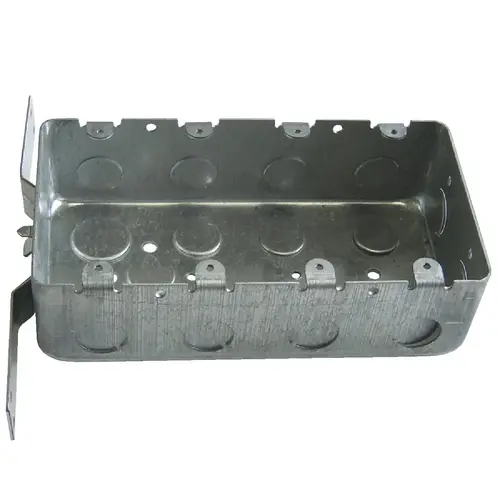 4-Gang Steel Drawn Wall Box Metallic 4-Gang Steel Drawn Wall Box Metallic