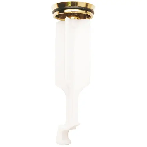 4.09 In. x 1.23 In. Polished Brass Pop-Up Drain Stopper 4.09 In. x 1.23 In. Polished Brass Pop-Up Drain Stopper