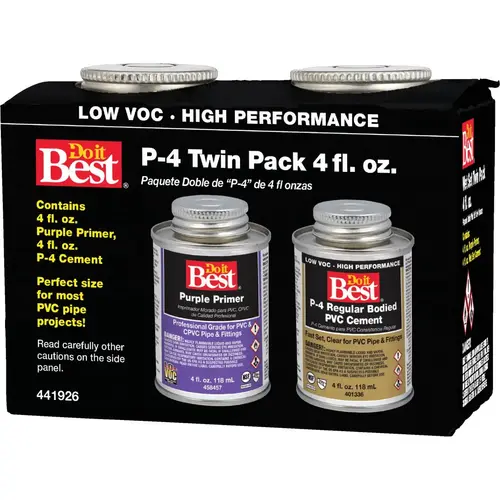 4 Oz. Regular Bodied Purple PVC Cement 4 Oz. Regular Bodied Purple PVC Cement