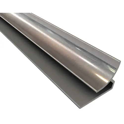 Fasade 18 In. Thermoplastic Inside Corner Backsplash Trim, Brushed Aluminum - pack of 5