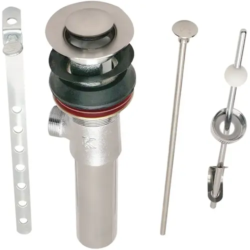 1-1/4 In. Brushed Nickel Brass Pop-Up 1-1/4 In. Brushed Nickel Brass Pop-Up