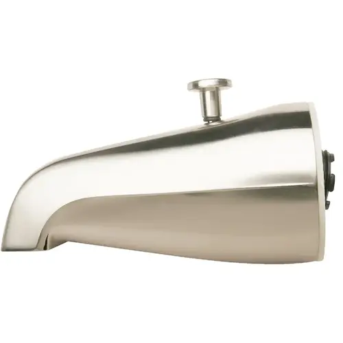 Brushed Nickel Bathtub Spout with Diverter Brushed Nickel Bathtub Spout with Diverter
