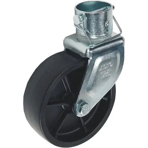 Trailer Jack Caster with 6 In. Poly Wheel
