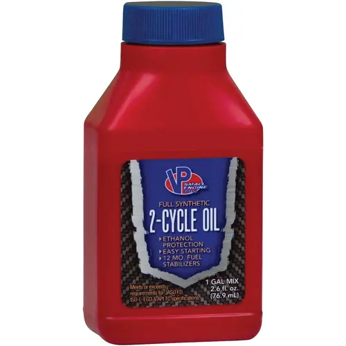 VP Racing Full Synthetic 2-Cycle Oil, 2.6 oz Bottle, Amber VP Racing Full Synthetic 2-Cycle Oil, 2.6 oz Bottle, Amber