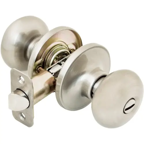 Satin Nickel Bed & Bath Door Knob Satin Nickel Bed & Bath Door Knob