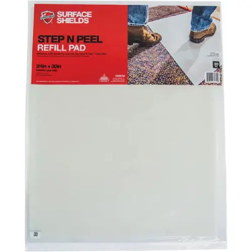Step N Peel Clean Mat 24 In. x 30 In. Floor Protector Refill Sheets Clear