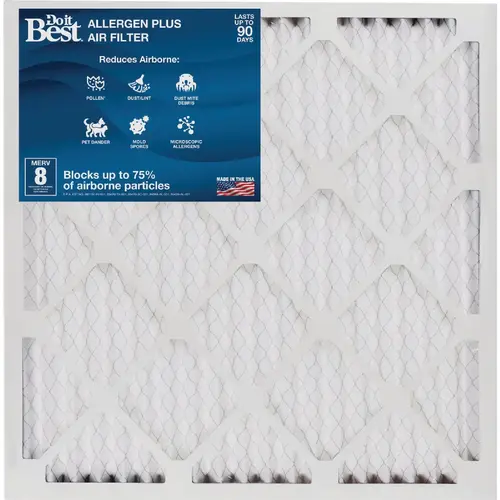 16 In. x 24 In. x 1 In. MERV 8 Furnace Filter