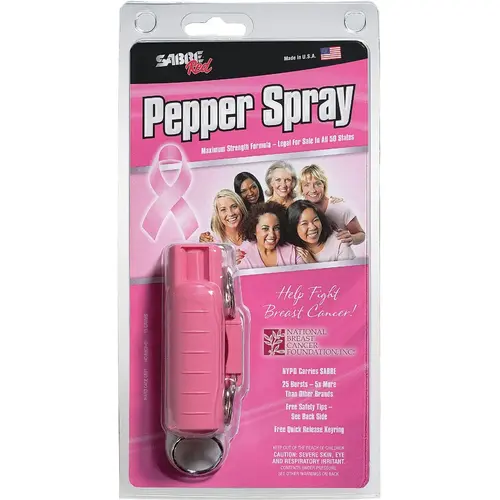 Red 0.54 Oz. Pink Self-Defense Pepper Spray Red 0.54 Oz. Pink Self-Defense Pepper Spray