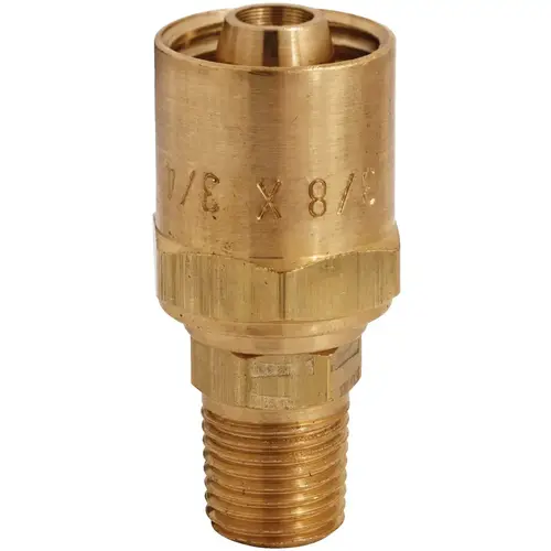3/4 In. O.D. 1/4 In. MNPT Brass Reusable Hose End