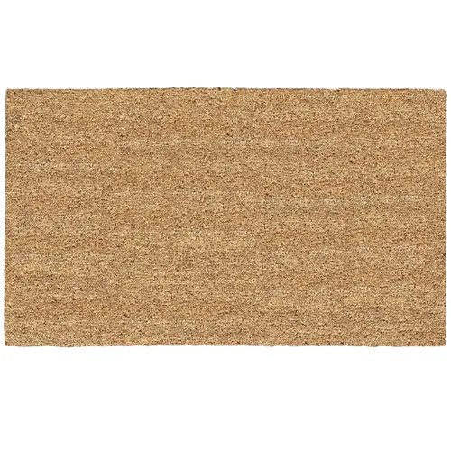 Tan 16 In. x 27 In. Coir/Vinyl Door Mat