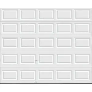 HOLMES PRODUCTS A632531 Bronze Series 10 Ft. W x 8 Ft. H White Steel Garage Door w/EZ-Set Torsion Spring