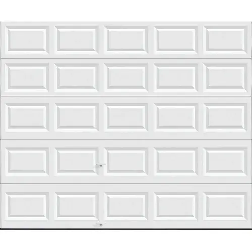 Bronze Series 10 Ft. W x 8 Ft. H White Steel Garage Door w/EZ-Set Torsion Spring