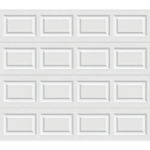 Gold Series 9 Ft. W x 7 Ft. H White Insulated Steel Garage Door w/EZ-Set Torsion Spring