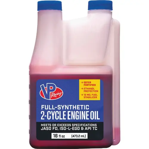 Motor Oil; Type: Oil; 2-Cycle Engine Oil; Synthetic Engine Oil ; Container Size: 16oz ; Base Oil: Full Synthetic ; Color: Amber ; UNSPSC Code: 15121500 Motor Oil; Type: Oil; 2-Cycle Engine Oil; Synthetic Engine Oil ; Container Size: 16oz ; Base Oil: Full Synthetic ; Color: Amber ; UNSPSC Code: 15121500
