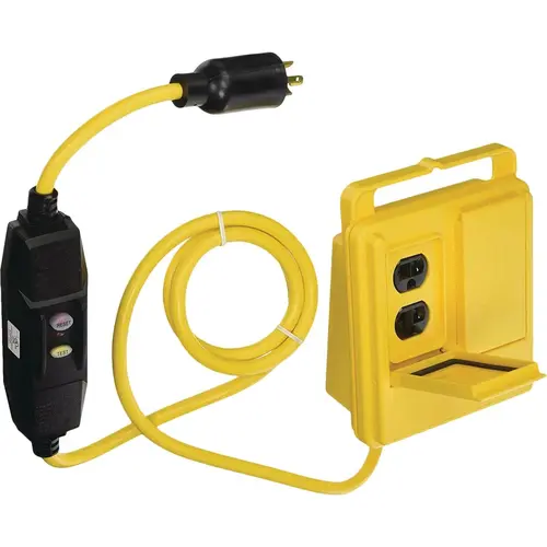 Shock Shield 6 Ft. 15A 2-Outlet GFCI Outlet Box Extension Cord Shock Shield 6 Ft. 15A 2-Outlet GFCI Outlet Box Extension Cord